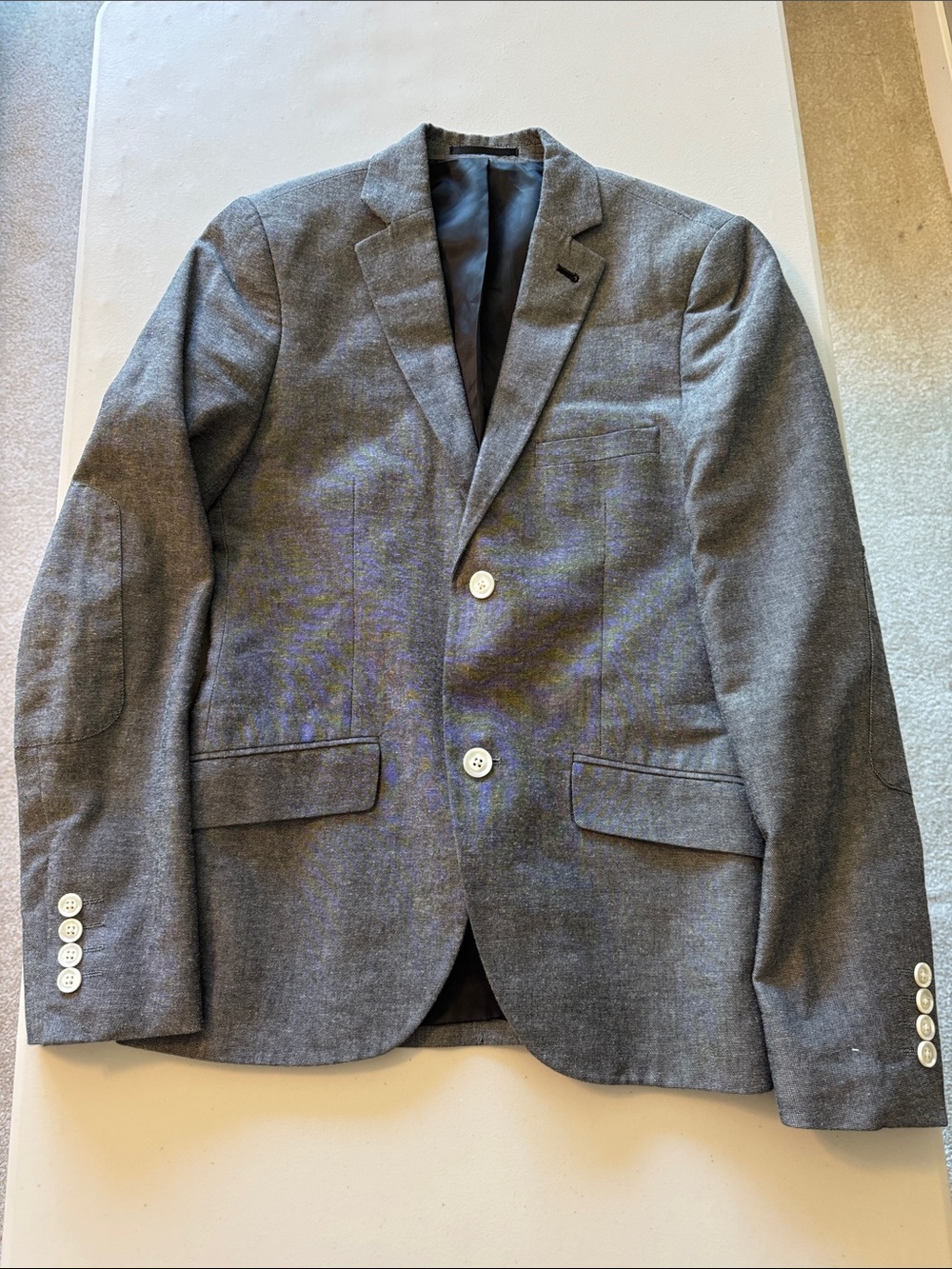 Topman Charcoal Gray Two-Button Sport Coat